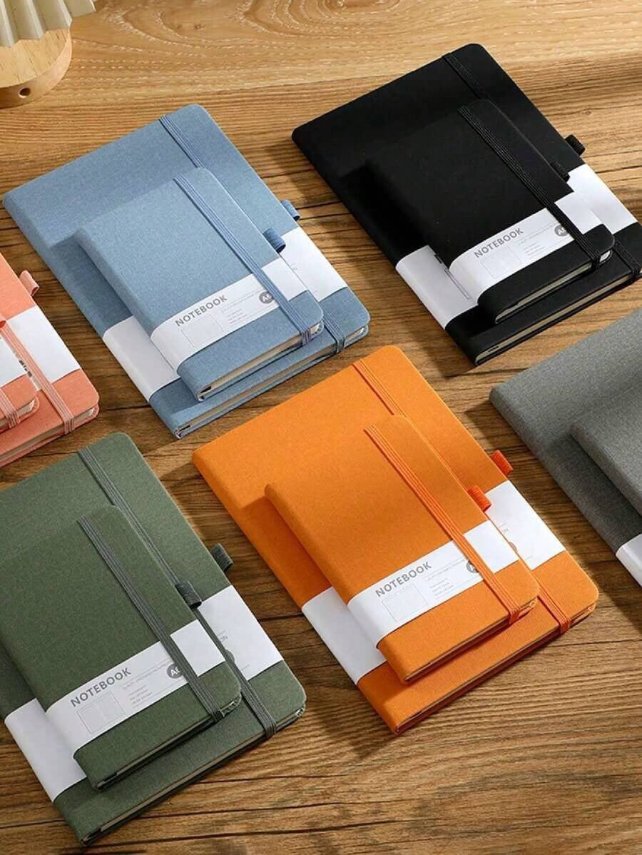 Quaderno ad anelli minimalista A5, 100 fogli/200 pagine; Agenda aziendale A6; Blocco note mini A7 per studenti, adatti per studenti e ufficio per il ritorno a scuola