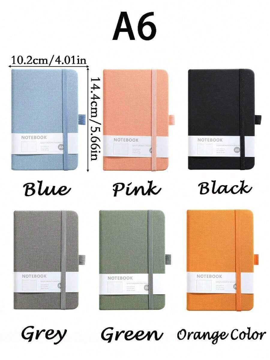 Quaderno ad anelli minimalista A5, 100 fogli/200 pagine; Agenda aziendale A6; Blocco note mini A7 per studenti, adatti per studenti e ufficio per il ritorno a scuola
