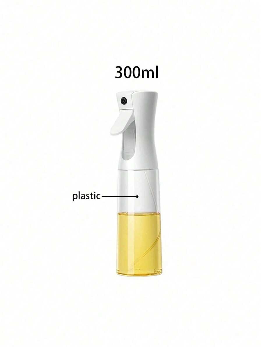 Spruzzatore per barbecue, dispenser trasparente, bottiglia creativa per olio da cucina con erogatore a spruzzo fine per condire, bottiglia spray in plastica utilizzabile per friggitrice ad aria, annaffiare i fiori, olio d'oliva