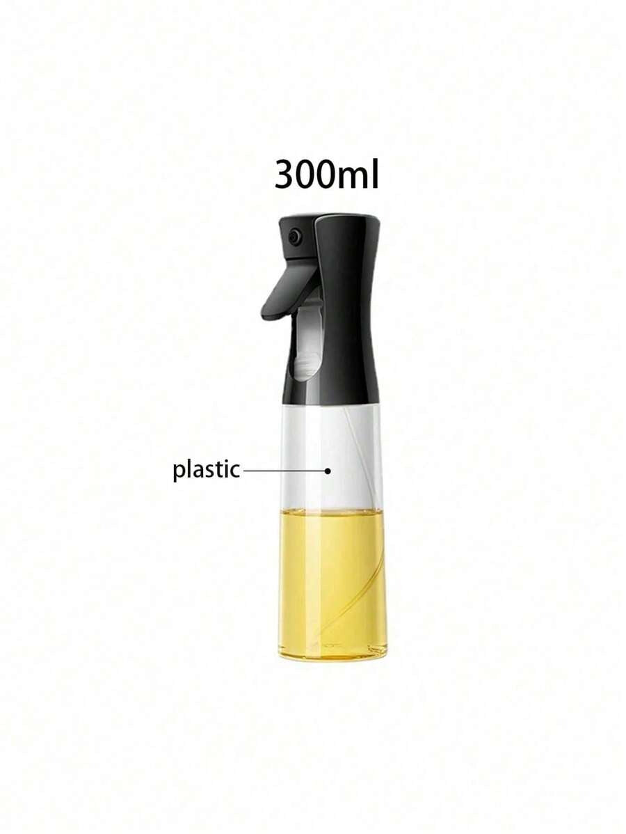 Spruzzatore per barbecue, dispenser trasparente, bottiglia creativa per olio da cucina con erogatore a spruzzo fine per condire, bottiglia spray in plastica utilizzabile per friggitrice ad aria, annaffiare i fiori, olio d'oliva