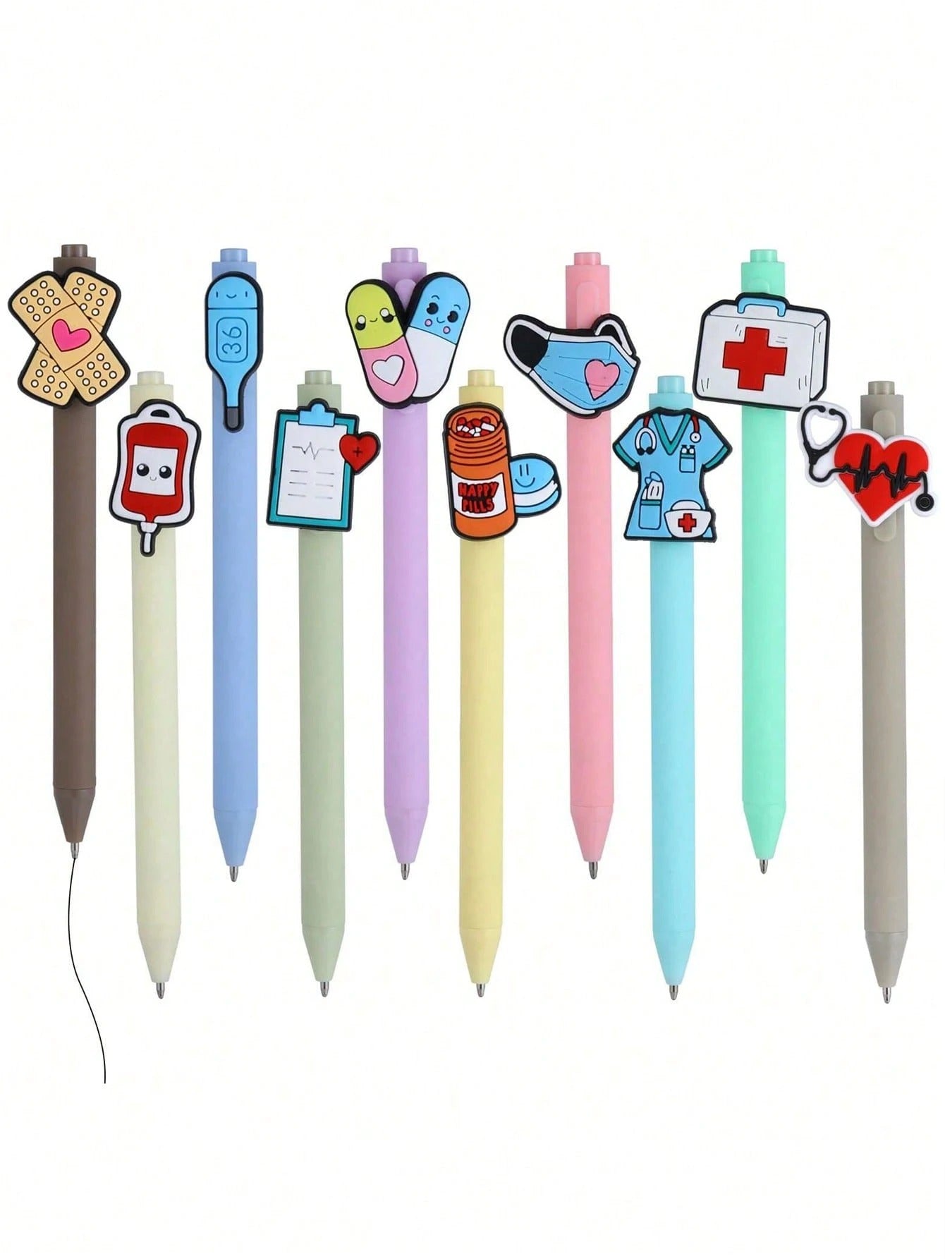 Penne per infermiere | Divertenti, migliori, carine, set di penne per infermiere, accessori per il lavoro, studente infermiere, assistente medico, regali essenziali, regalo di apprezzamento, forniture scolastiche