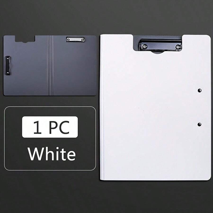 Portablocco con copertina rigida e clip doppie, porta documenti/file/contratti/presentazioni multifunzione portatile A4/A3 per studenti, impiegati, attività commerciali, Back to School
