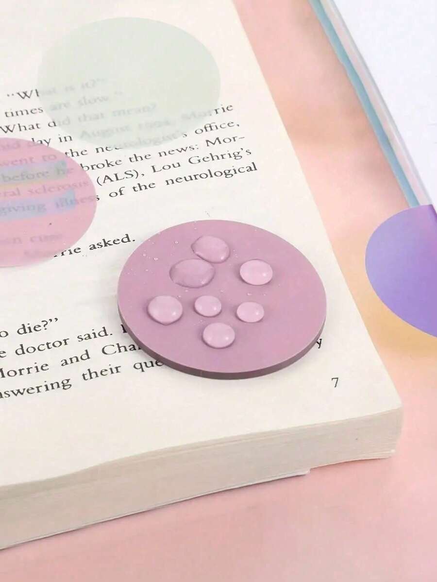 Adesivi rotondi e impermeabili di colore casuale, trasparenti e semi-trasparenti, segnalibri e note adesive per forniture per ufficio e scuola, per il ritorno a scuola