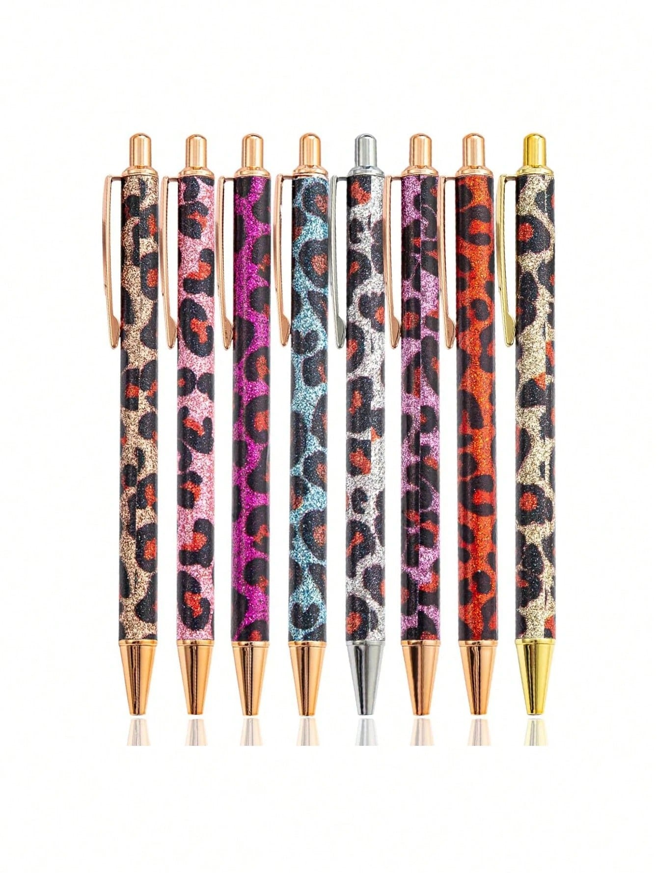 Penna a sfera con paillettes in metallo, penna a palloncino per ufficio, articoli di cartoleria e pubblicità, regalo a forma di pallino con polvere d'oro adatto per l'apprendimento in ufficio