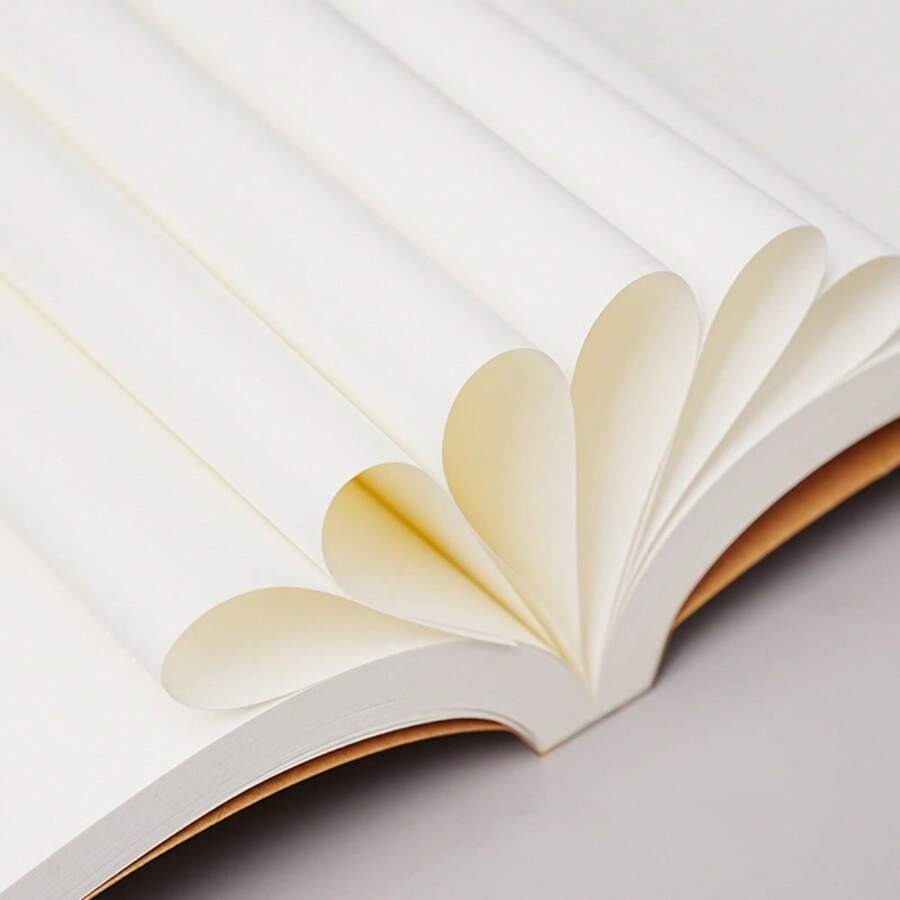 Taccuino in carta kraft vintage spessa, taccuino portatile, taccuino bianco, taccuino bianco più spesso per studenti, taccuino pratico per schizzi, taccuino vintage