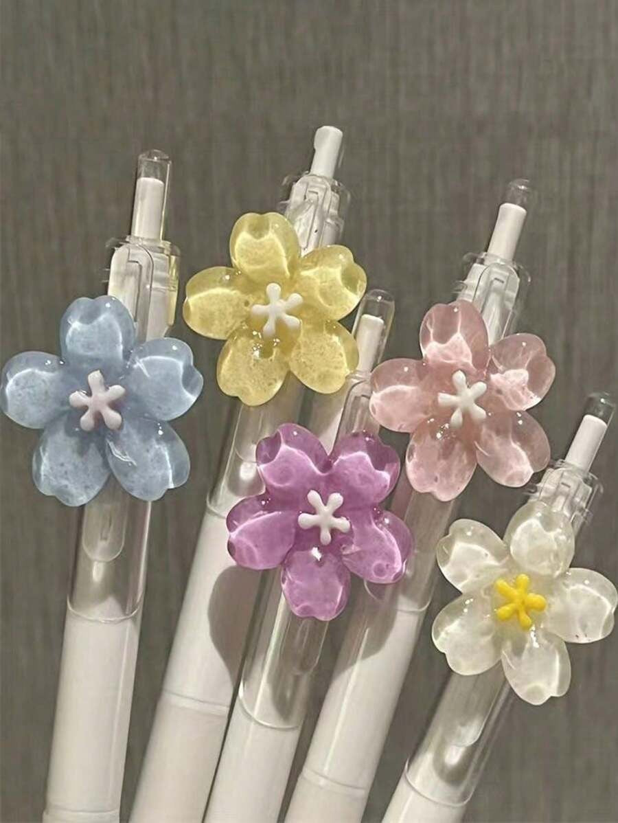 10 pezzi/set Penne gel cancellabili creative e carine con cartoni animati casuali da 0,5 mm, penne termiche cancellabili per studenti, per forniture scolastiche, per il ritorno a scuola