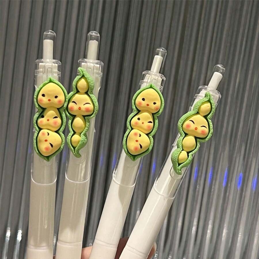 10 pezzi/set Penne gel cancellabili creative e carine con cartoni animati casuali da 0,5 mm, penne termiche cancellabili per studenti, per forniture scolastiche, per il ritorno a scuola