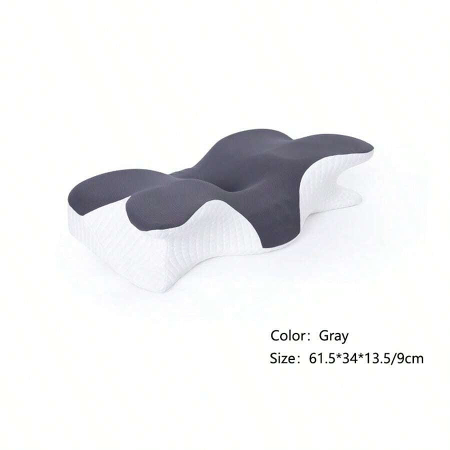Cuscino per il collo in memory foam ergonomico, design a farfalla per supportare lato, schiena e pancia, cuscino per dormire ergonomico