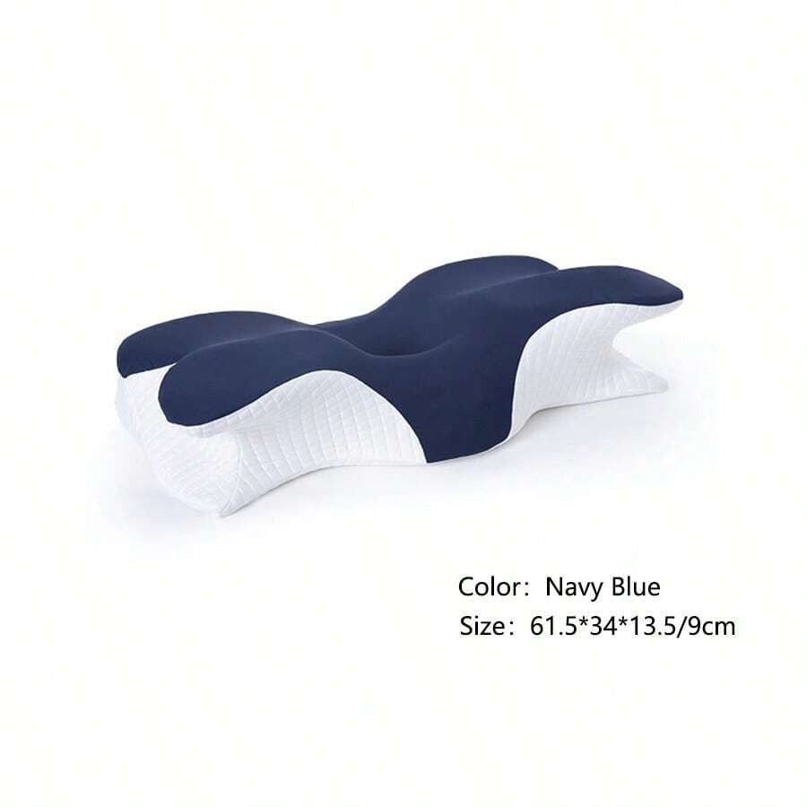 Cuscino per il collo in memory foam ergonomico, design a farfalla per supportare lato, schiena e pancia, cuscino per dormire ergonomico