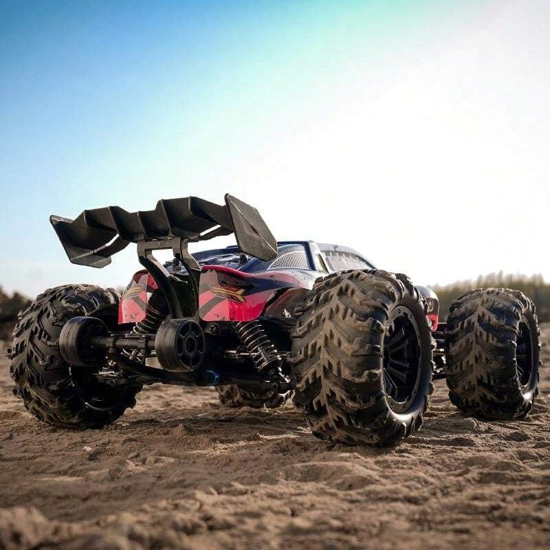 1:16 Scala Automobile da Stunt Telecomandato 4WD con LED, Drift ad Alta Velocità su Terreni Impegnativi, Veicolo RC 4x4 da Fuoristrada, Regalo di Natale
