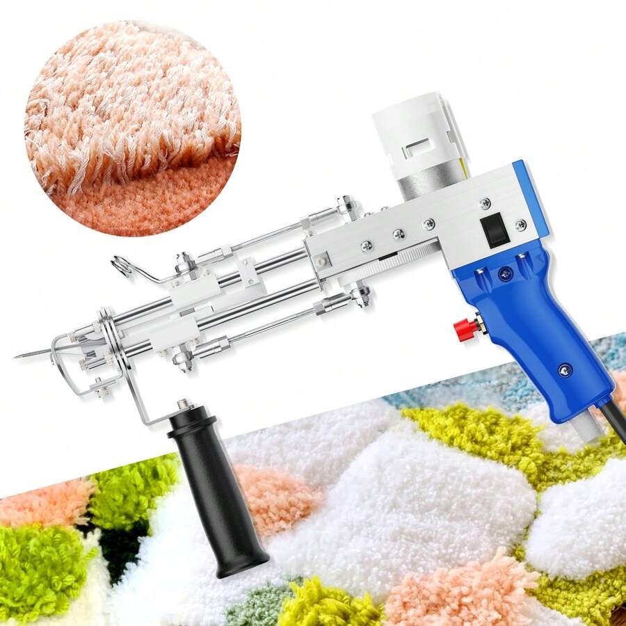 Pistola per trapuntatura, Set pistola per trapuntatura, Pistola per trapuntatura a pelo tagliato, Pistola per trapuntatura per tappeti, Pistola per trapuntatura per tappeti ad alta velocità, 5-45 punti/sec.