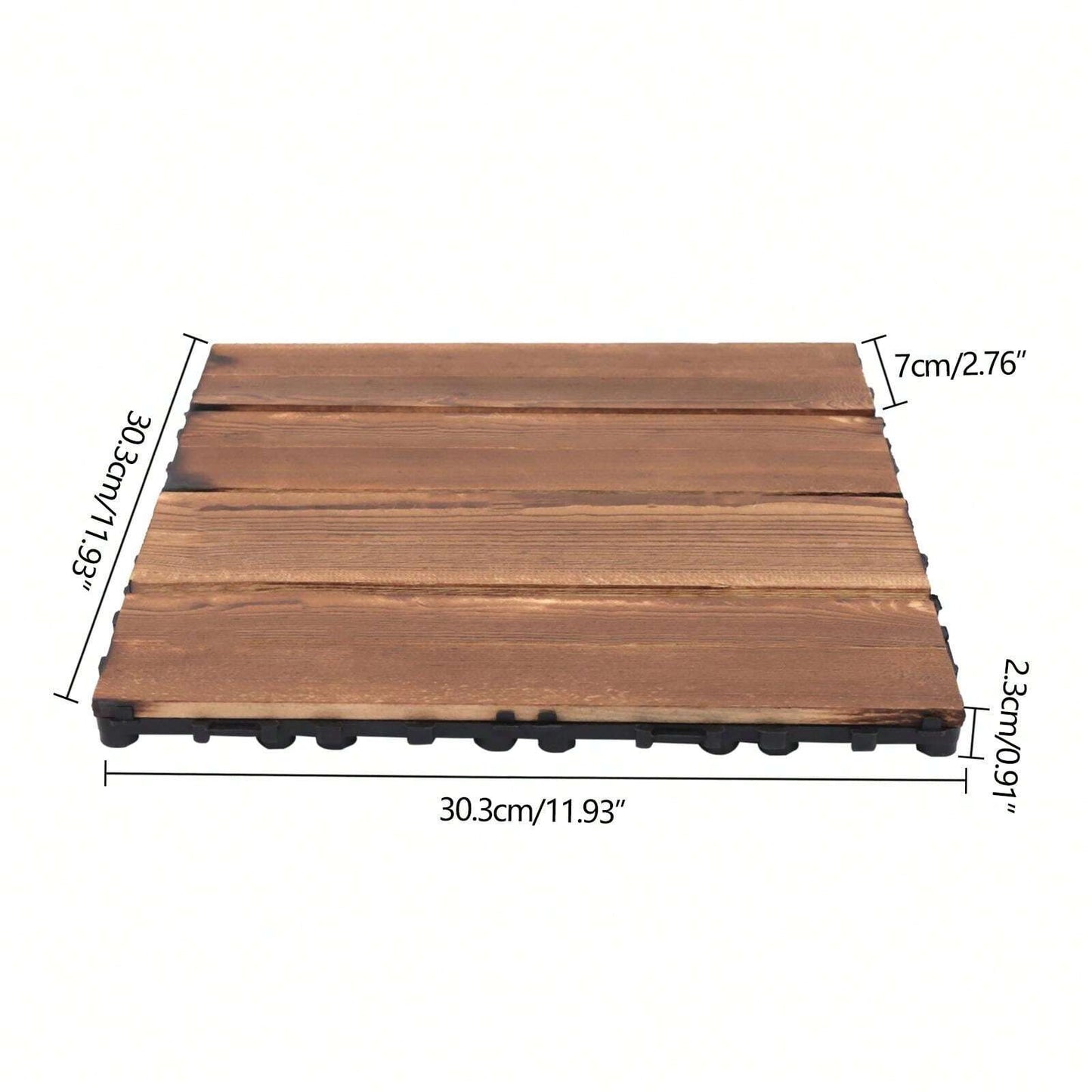 YUNRUX 36* Piastrelle per terrazza ad incastro in legno duro Piastrelle per terrazza in legno di acacia 30x30 cm Piastrelle per terrazza in legno duro ad incastro Piastrelle per terrazza balcone giardino