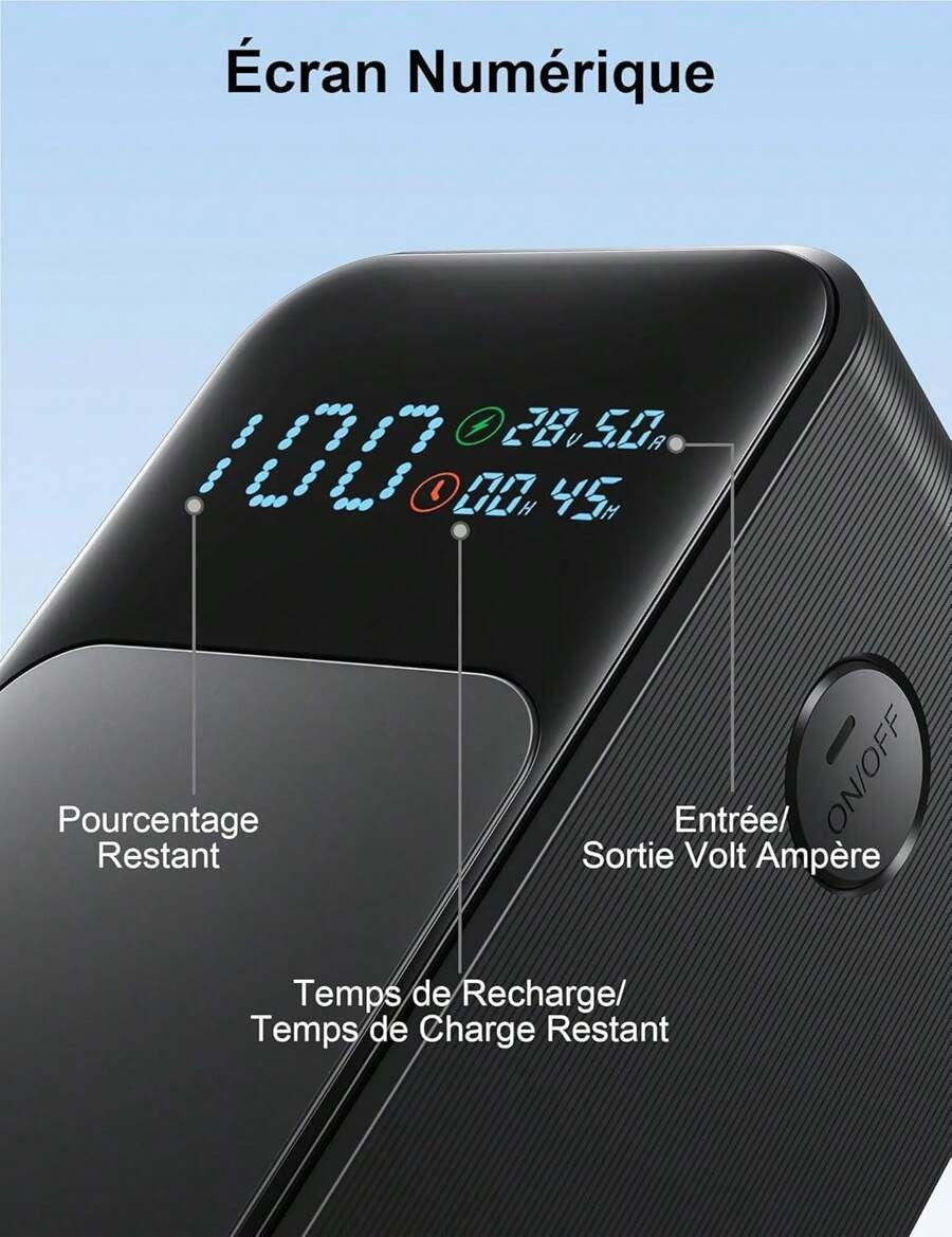 Il regalo di un sistema di alimentazione portatile, 27000 mAh per ricaricarlo con tablet USB da 140 W accesi e spenti, caricabatterie esterni per computer da 3 W