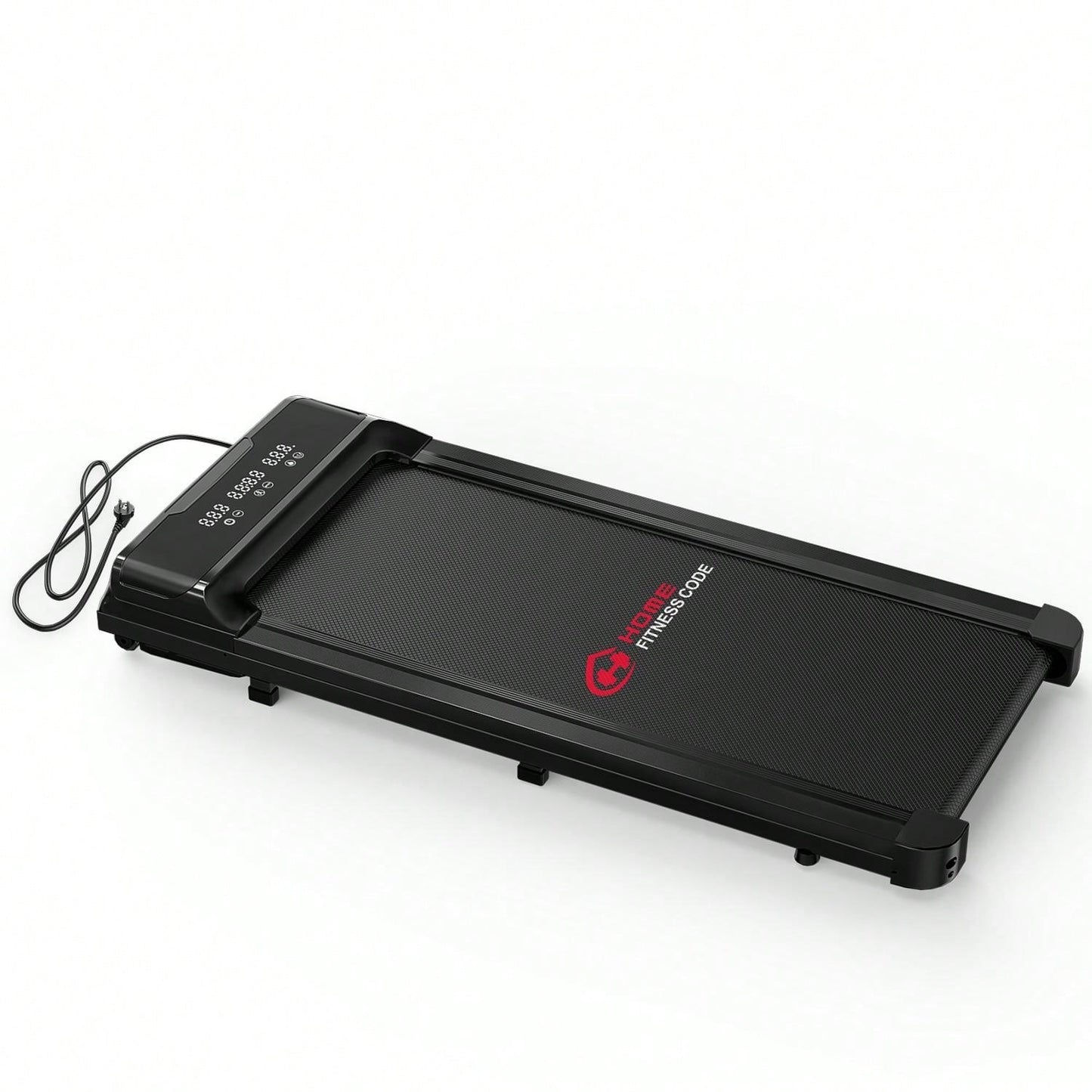 Bigzzia Tapis roulant da scrivania: display LED super ampio, motore silenzioso e assorbimento degli urti per l'home fitness