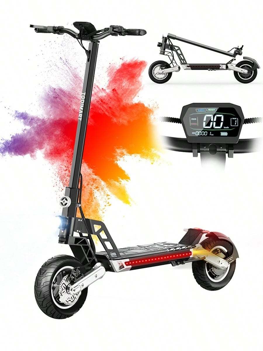 Todimart Monopattino elettrico G2 per adulti, potenza nominale 500 W, potenza massima di picco 800 W, autonomia massima 45 km
