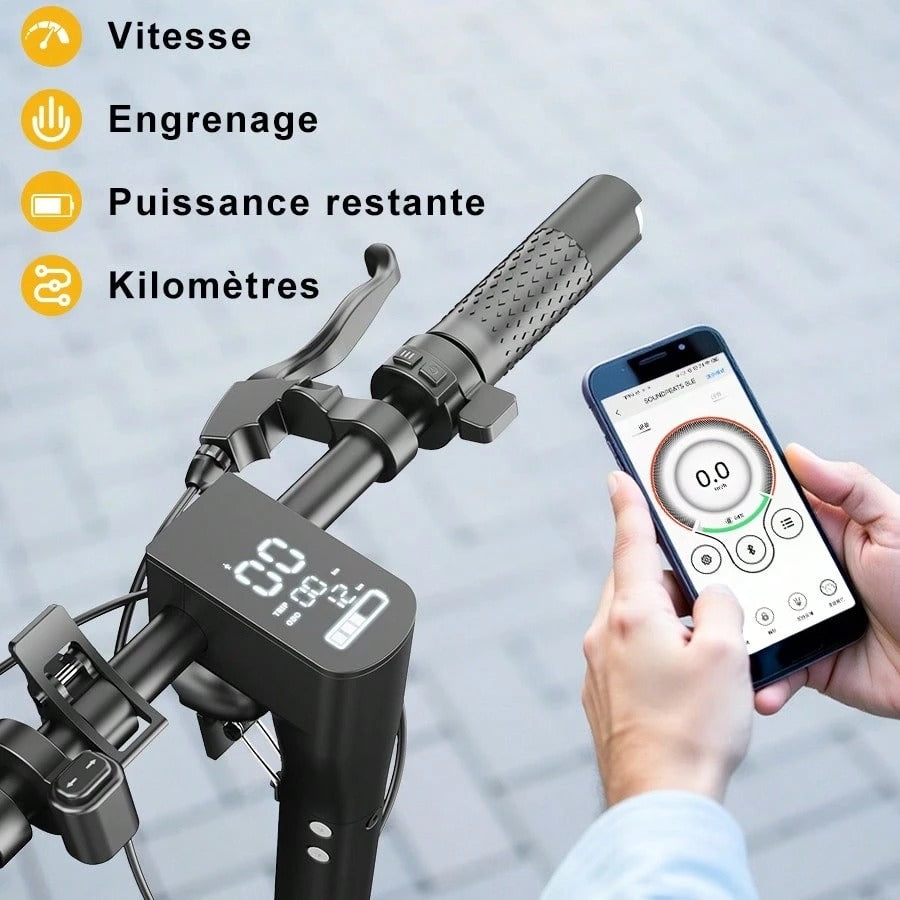 Todimart Monopattino elettrico TODIMART X1 per adulti, motore brushless da 600 W, batteria da 48 V 10,4 Ah, autonomia massima 40-50 km, pneumatici fuoristrada da 10 pollici in grado di superare pendenze di 25°