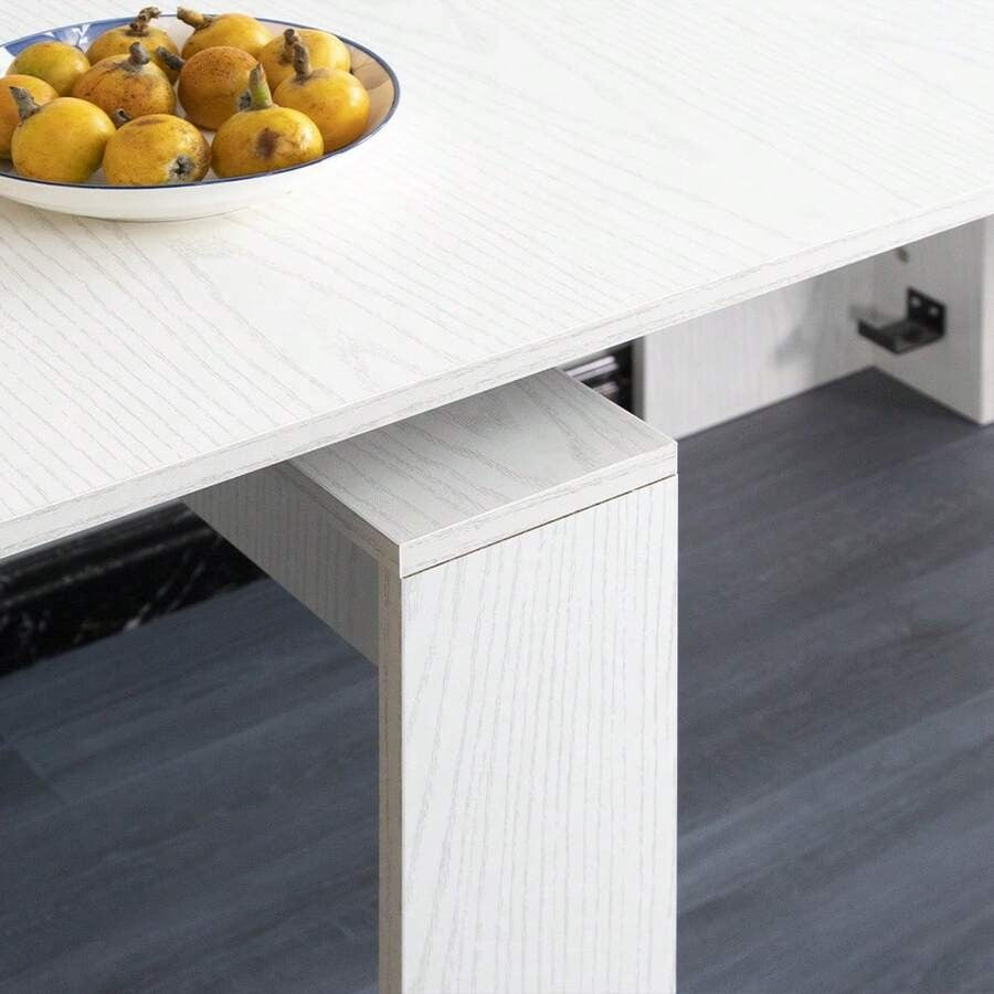 Shally Dogan Tavolo Allungabile per Cucina, Ingresso e Sala da Pranzo, Consolle Salvaspazio Richiudibile da 3 Metri con 5 Pannelli, Design Moderno ed Elegante
