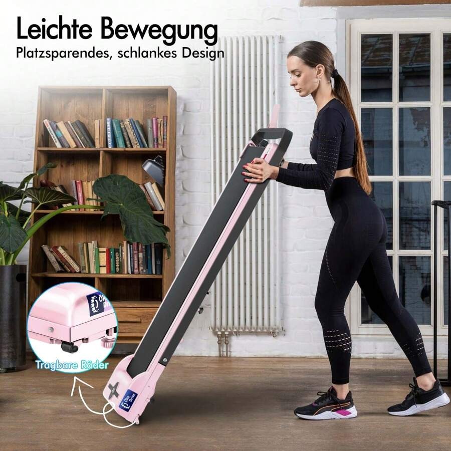 BLACK LORD Smart Walking Pad, tapis roulant 2 in 1 sotto la scrivania per l'ufficio domestico, macchina da jogging portatile con app e telecomando, registrazione dati fitness
