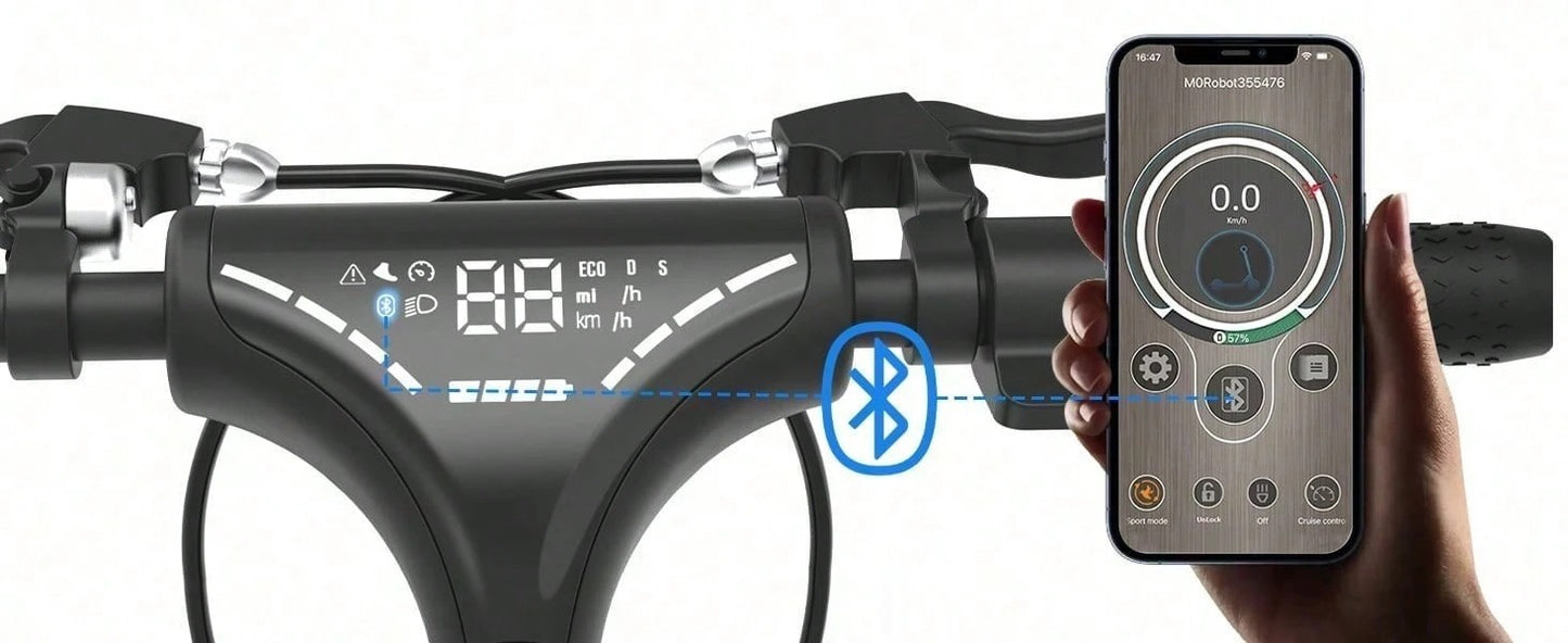 Todimart Monopattino elettrico TODIMART X5 per adulti, motore brushless da 800 W, batteria da 48 V 18,2 Ah, autonomia massima 75-80 km, pneumatici fuoristrada da 10 pollici in grado di gestire pendenze di 25°