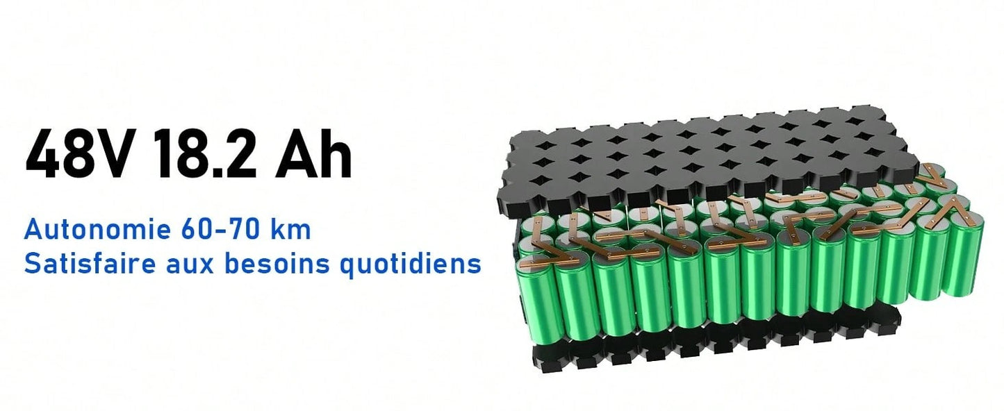 Todimart Monopattino elettrico TODIMART X5 per adulti, motore brushless da 800 W, batteria da 48 V 18,2 Ah, autonomia massima 75-80 km, pneumatici fuoristrada da 10 pollici in grado di gestire pendenze di 25°