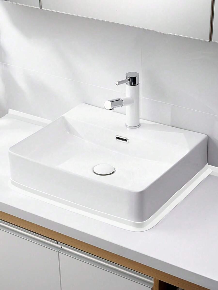 1 pezzo Sigillante per pavimenti da 1,5 pollici/3,7 cm bianco, strisce di sigillatura, nastro adesivo impermeabile antimuffa, nastro per sigillare giunti belli, nastro sigillante impermeabile per giunti in cucina, bagno e wc