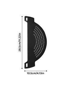 SHEIN 1 pezzo Colino da molletta, colino in plastica per pentole, imbuto a mezzaluna, filtro per alimenti, adatto per pasta, verdure, frutta, gadget da cucina, colino per lavello di cucina, adatta a tutte le pentole e ciotole