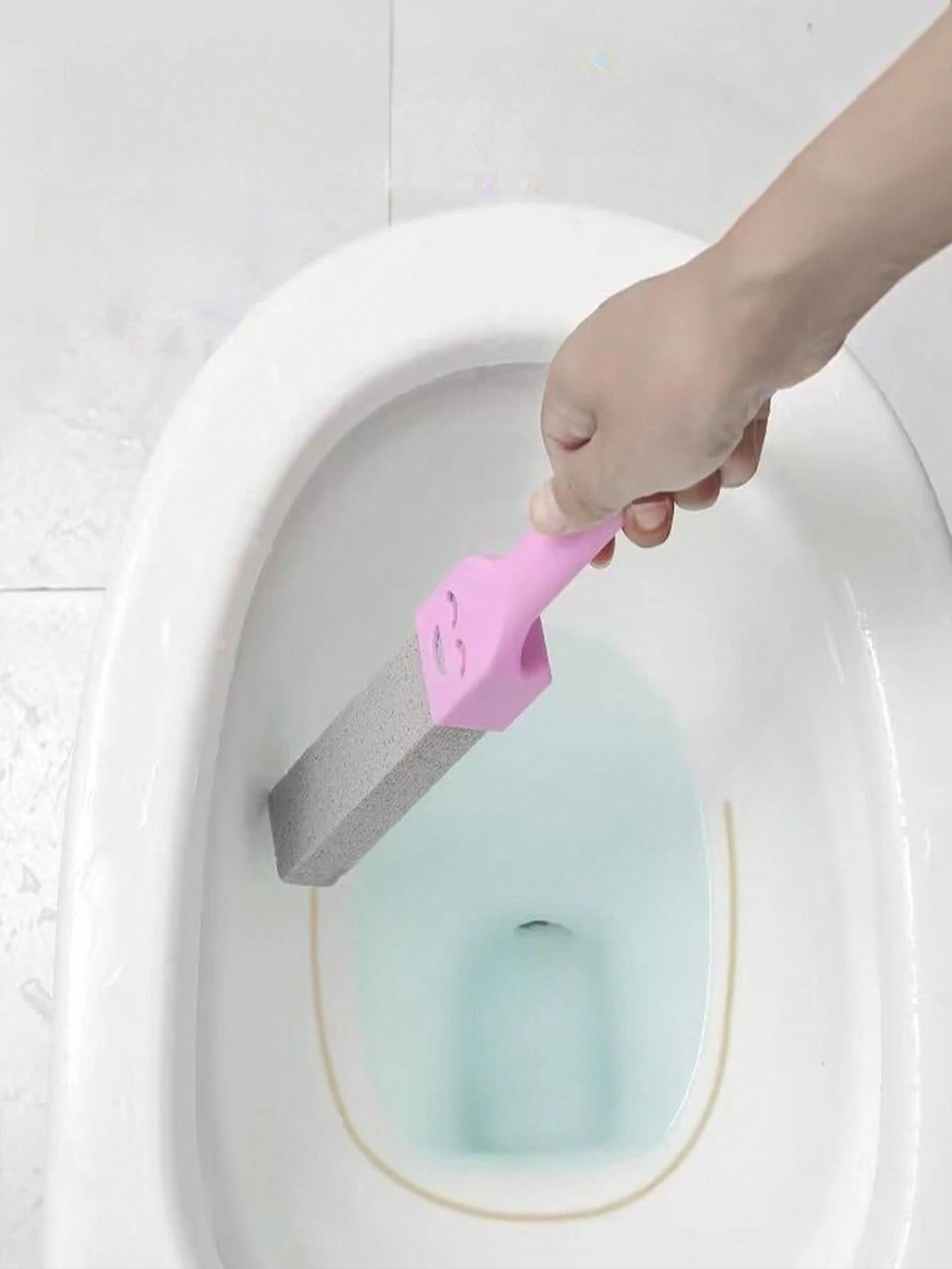 Spazzola per WC in pomice, un potente strumento di pulizia per rimuovere sporco, macchie di urina, calcare e segni dell'acqua, adatto per pulire vari tipi di piastrelle in cucina, bagno, interno ed esterno. È ideale per pulire acqua dura