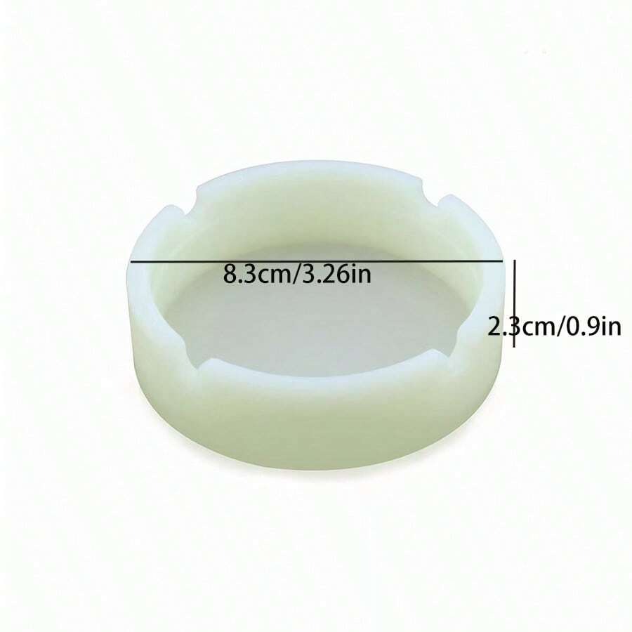 1 pezzo Portacenere in silicone grande capacità fosforescente per uso domestico, regalo di San Valentino per ragazzi e ragazze