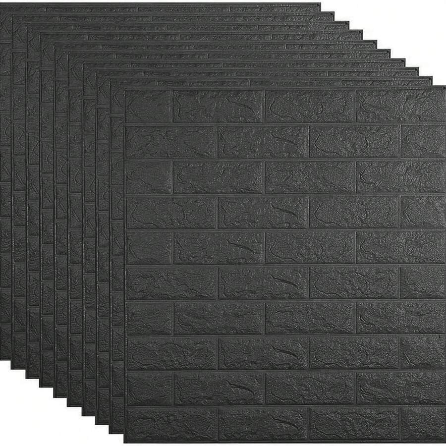 1/10/20 pezzi Pannelli da parete 3D bianchi autoadesivi, adesivi da parete in schiuma per decorazione domestica, rivestimento murale impermeabile facile da applicare e rimuovere, aspetto realistico di mattoni per soggiorno, camera da letto e cucina