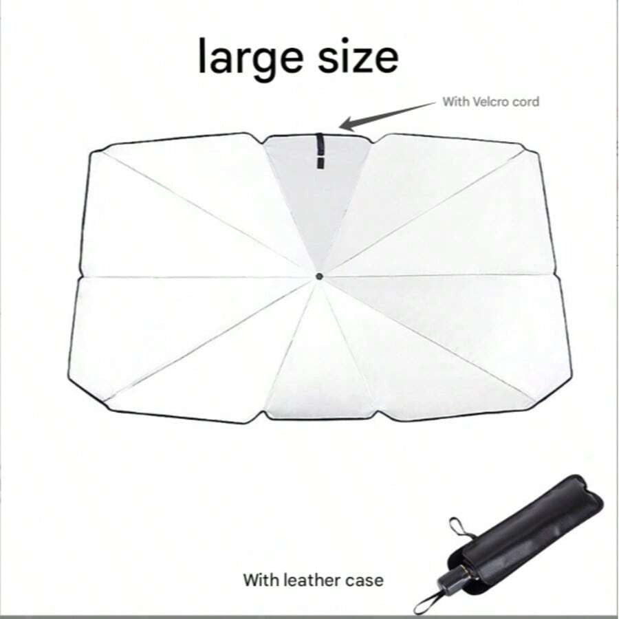 1 pezzo Parasole per auto pieghevole manualmente | Parasole resistente ai raggi UV per finestrini anteriori per adulti - Regalo aziendale, articolo pratico per l'uso in auto d'estate | Può evitare la luce solare diretta e ridurre la temperatura