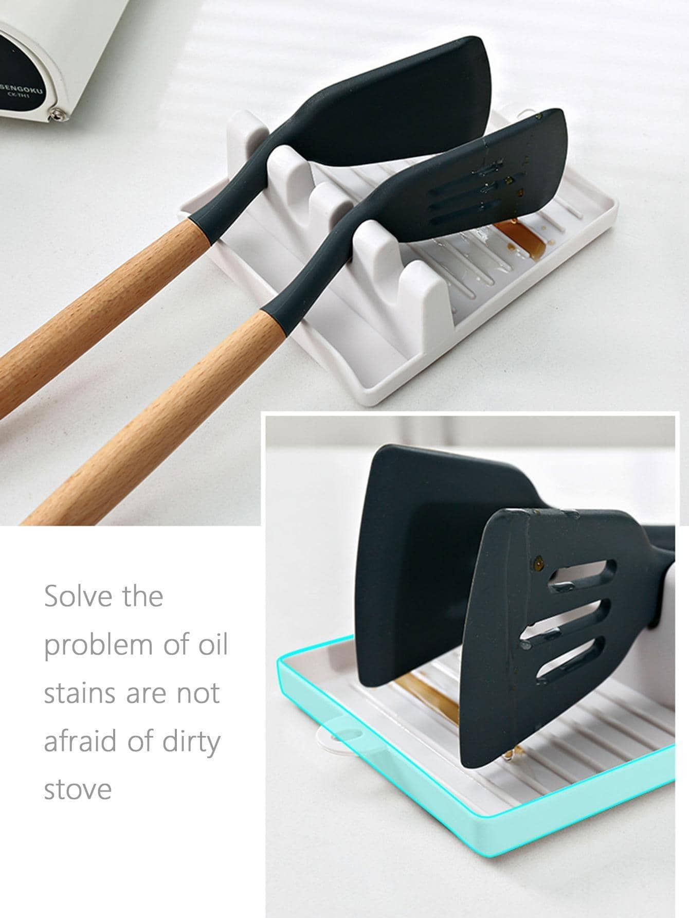 1 pezzo Portaoggetti multifunzione da parete per stoviglie da cucina, con supporto per cucchiaio, portaposate e portacoperchi, regalo di Natale per la cucina