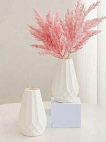 1 pezzo Vaso da scrivania bianco decorativo, vaso per fiori, vaso per fiori artificiali, contenitore floreale, vaso per fiori freschi e secchi, adatto per la casa