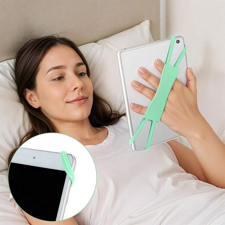 1 pezzo Cinghia per mano comoda per Kindle e tablet, accessori per Kindle per la lettura a letto, supporto di presa leggero e per dispositivi da 4,7-8" come Paperwhite/Kobo/Oasis/E-book/telefono