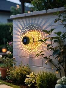 1/2/4 - Luci di proiezione alimentate a energia solare con motivo a pavone, luci da parete a LED, interruttore in plastica, batteria al nichel - perfette per decorare giardini, prati, terrazze, scale e feste di compleanno.