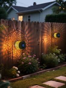 1/2/4 - Luci di proiezione alimentate a energia solare con motivo a pavone, luci da parete a LED, interruttore in plastica, batteria al nichel - perfette per decorare giardini, prati, terrazze, scale e feste di compleanno.