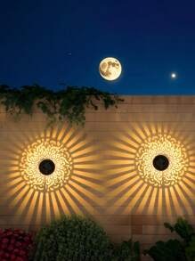 1/2/4 - Luci di proiezione alimentate a energia solare con motivo a pavone, luci da parete a LED, interruttore in plastica, batteria al nichel - perfette per decorare giardini, prati, terrazze, scale e feste di compleanno.