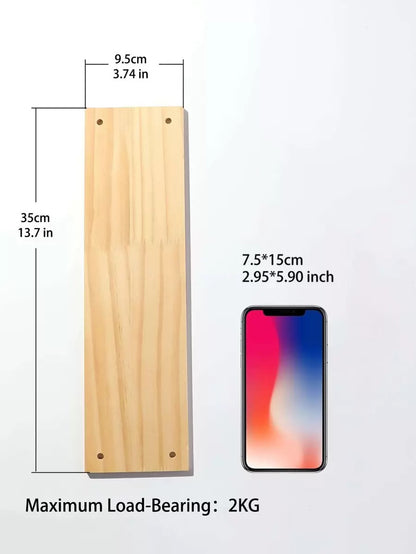 Mensola da parete in macramè - Scaffale da parete in legno stile boho a 2 ripiani, mensola galleggiante di stile rustico per piante, per camera da letto, soggiorno, cameretta, decorazione per la casa e la stanza