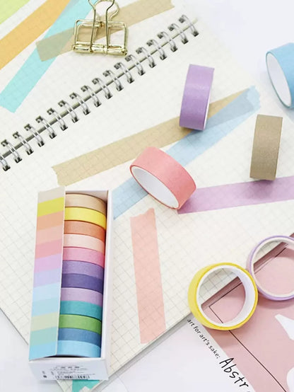 Nastro adesivo con gradiente arcobaleno fai-da-te, lunghezza estesa di 2 metri, forniture per studenti per il ritorno a scuola