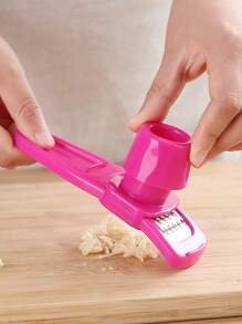 1 pezzo Schiacciatore multifunzionale per spremiaglio e smerigliatrice di zenzero in rosa rossa