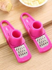 1 pezzo Schiacciatore multifunzionale per spremiaglio e smerigliatrice di zenzero in rosa rossa
