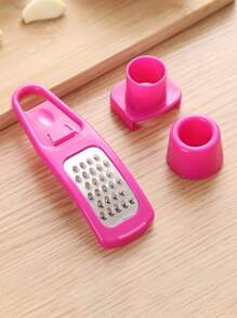 1 pezzo Schiacciatore multifunzionale per spremiaglio e smerigliatrice di zenzero in rosa rossa
