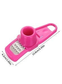 1 pezzo Schiacciatore multifunzionale per spremiaglio e smerigliatrice di zenzero in rosa rossa