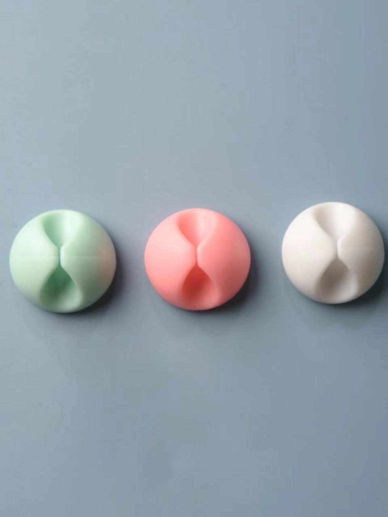3 pezzi colore casuale rotondo Cavo dati silicone Cavo dati per casa