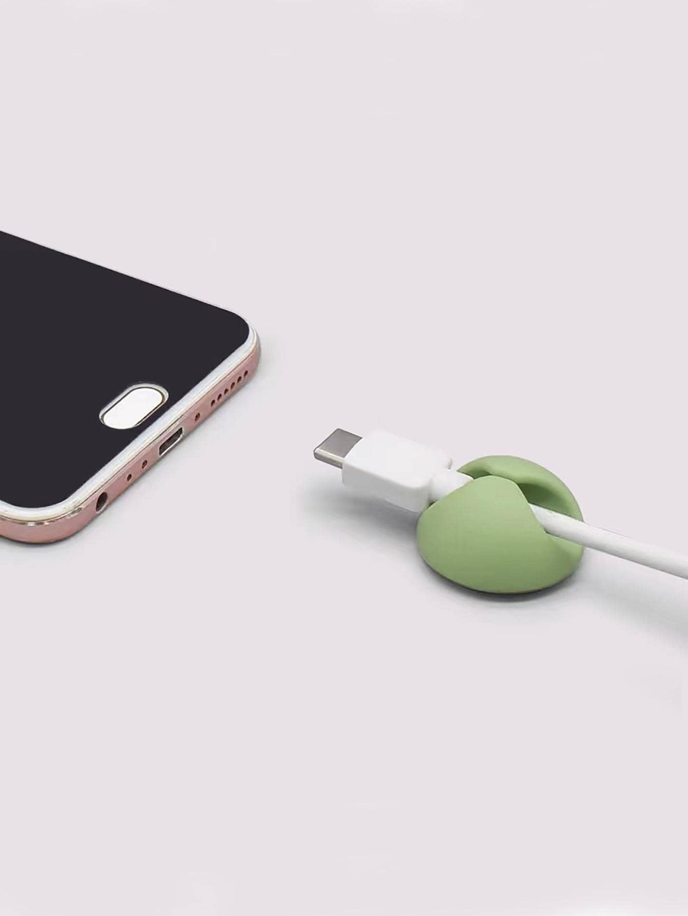 3 pezzi colore casuale rotondo Cavo dati silicone Cavo dati per casa