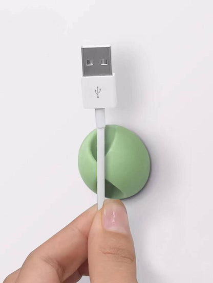 3 pezzi colore casuale rotondo Cavo dati silicone Cavo dati per casa