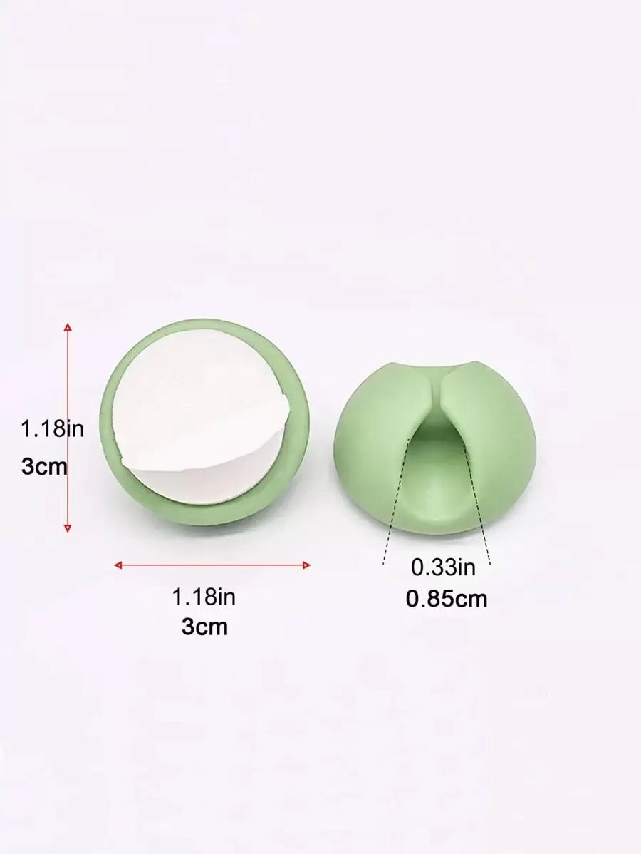 3 pezzi colore casuale rotondo Cavo dati silicone Cavo dati per casa