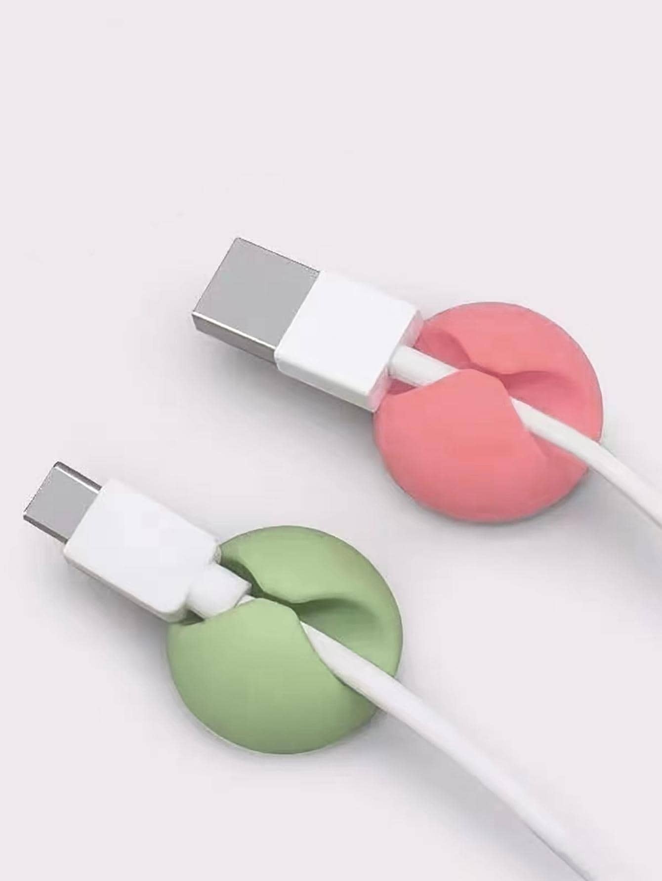 3 pezzi colore casuale rotondo Cavo dati silicone Cavo dati per casa