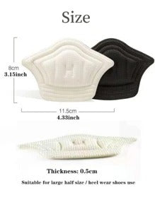 2 pezzi (1 paio) di sottopiedi con supporto per tallone e arco, regolabili, cuscinetti antiscivolo per sollievo della pressione per calzature sportive, scarpe e stivali, accessori per il ritorno a scuola