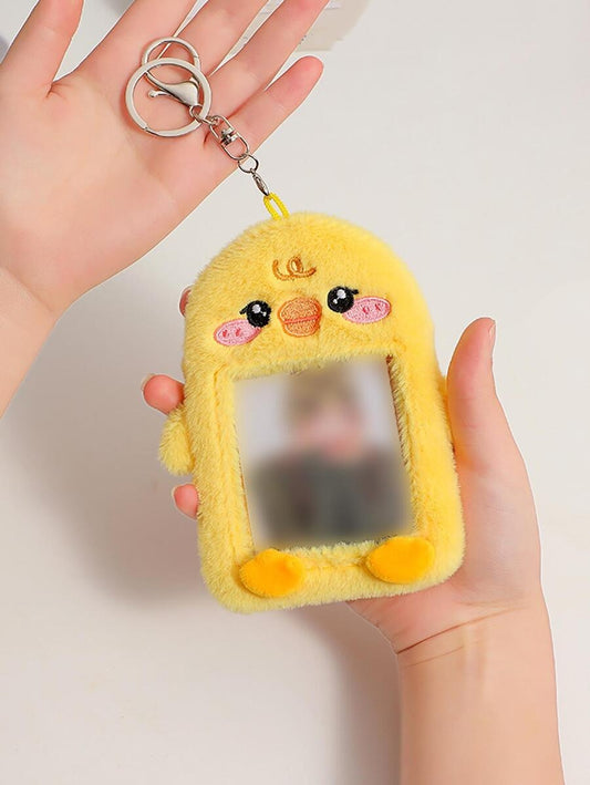 Peluche anatra Porta carte d'identità con Portachiavi