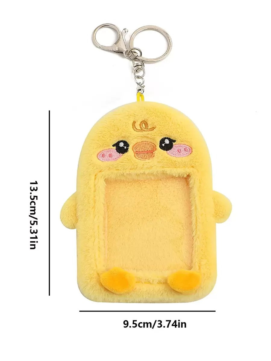 Peluche anatra Porta carte d'identità con Portachiavi